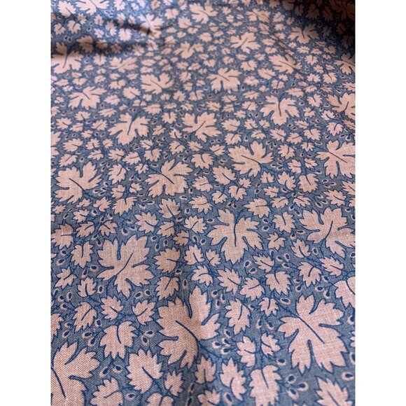 Ludie Rothman Marcus Bros Textiles Leaf Pattern Fabric 1/2 Yard 36" Wide Cotton - Picture 1 of 5